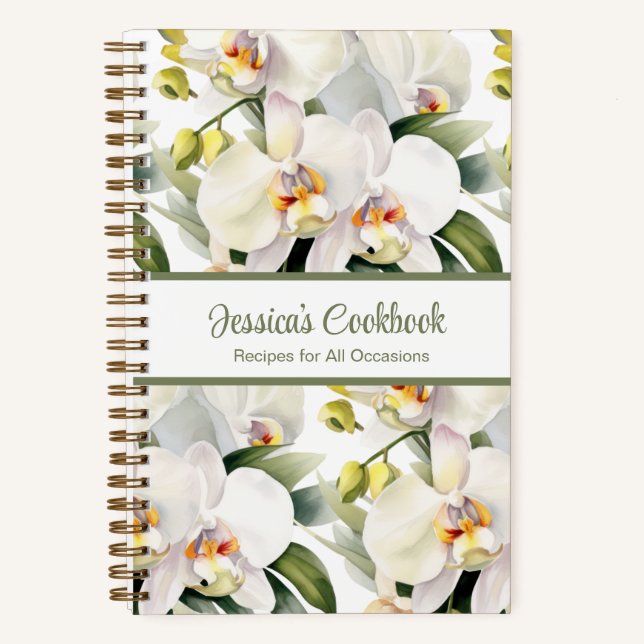 Livre de cuisine personnalisé Carnet Recettes d'or (Recto)