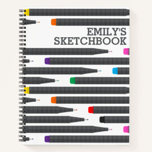 Livre de dessin d'artiste avec nom