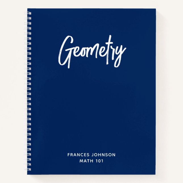 Livre de graphique de classe du Collège de géométr (Devant)