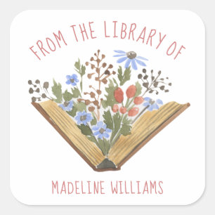 Livre de la Bibliothèque du Étiquette de plaques