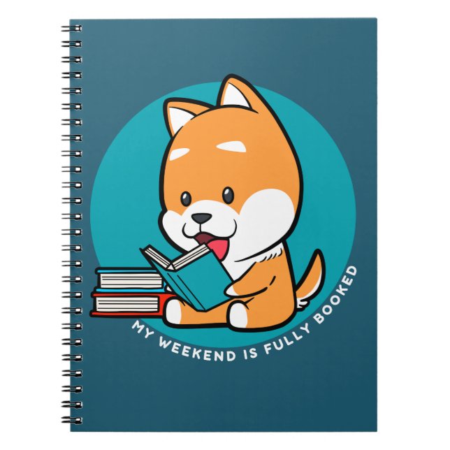 Livre de lecture de chien mignon Citation amusante (Devant)