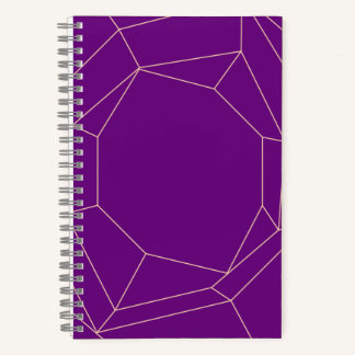 Livre de notes d'art en ligne jaune et violet