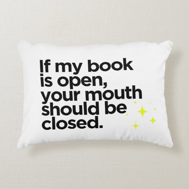 Livre de nouveauté Humour Coussin décoratif (Devant)