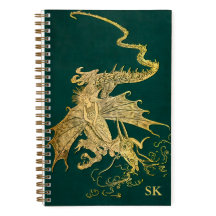 Livre de poilue vert monogrammé Lang Journal point
