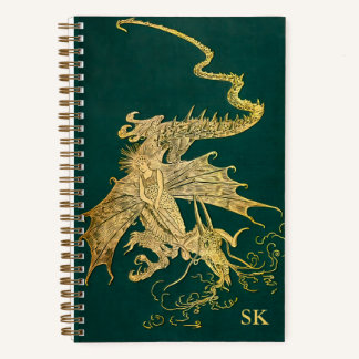 Livre de poilue vert monogrammé Lang Journal point