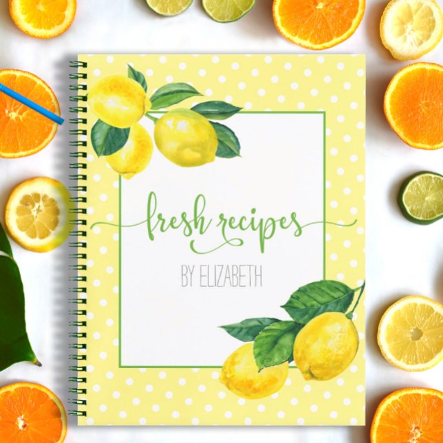 Livre de recettes, aquarelle au citron de pays, po (Créateur téléchargé)