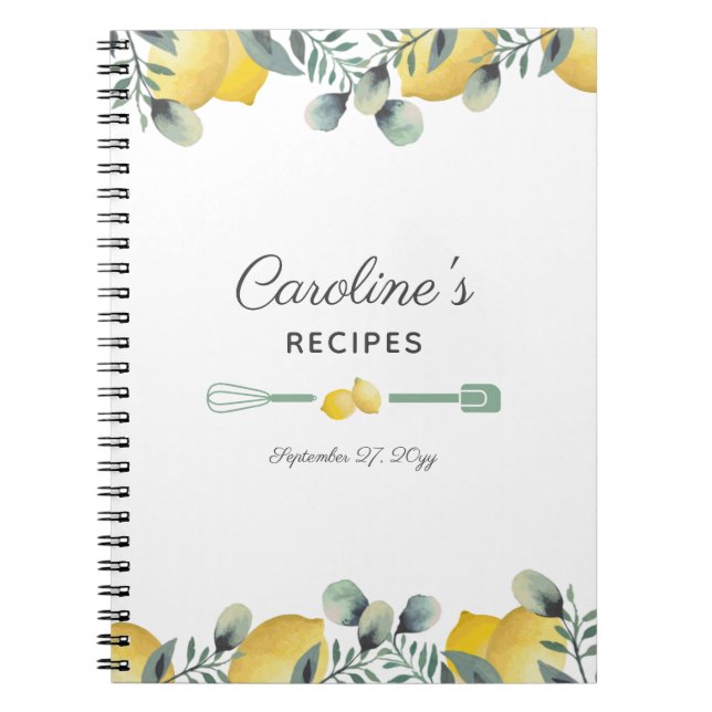 Livre de recettes citrons et eucalyptus (Devant)