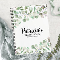 Livre de recettes de Baby Shower au Eucalyptus ver
