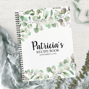 Livre de recettes de Baby Shower au Eucalyptus ver
