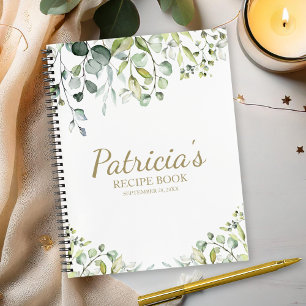 Livre de recettes de Baby Shower avec eucalyptus v