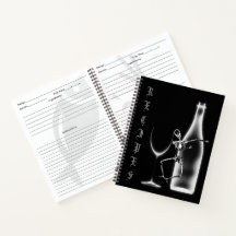 Livre de recettes de bouteille de squelette X-Ray 