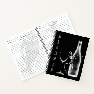 Livre de recettes de bouteille de squelette X-Ray 