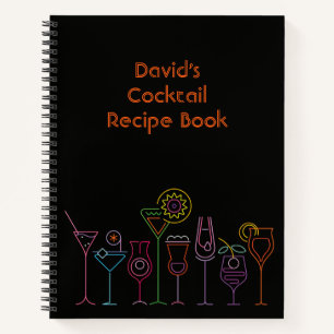 Livre de recettes de cocktails personnalisable