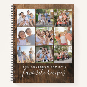 Livre de recettes de collage de photos des favoris