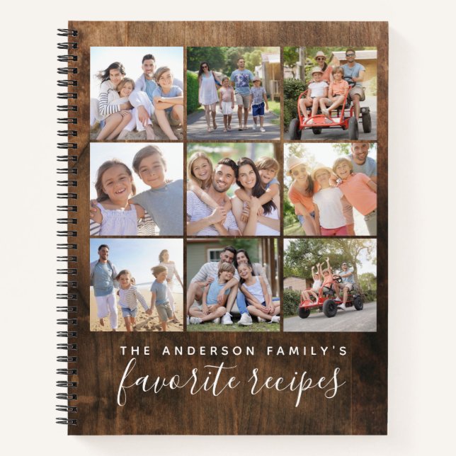 Livre de recettes de collage photo des favoris de  (Devant)