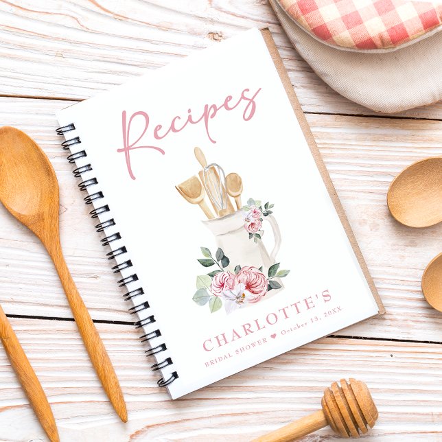 Livre de recettes de cuisine florale rose personna (Créateur téléchargé)
