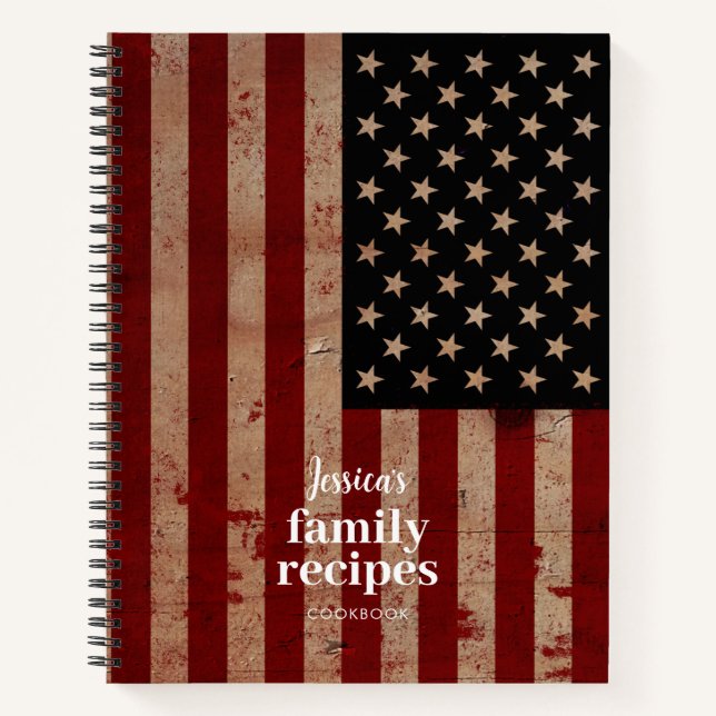 Livre de recettes de famille du drapeau américain  (Devant)