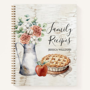 Livre de Recettes de Famille Élégant et Rustique d