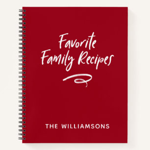Livre de recettes de famille Livre de cuisine