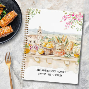 Livre de recettes de famille méditerranéen d'été a