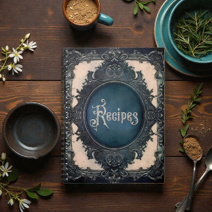 Livre de recettes de famille victorien Rustique Gr