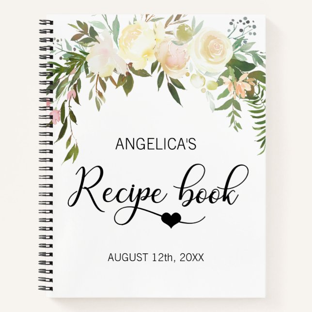 Livre de recettes de Fête des mariées florale d'aq (Devant)