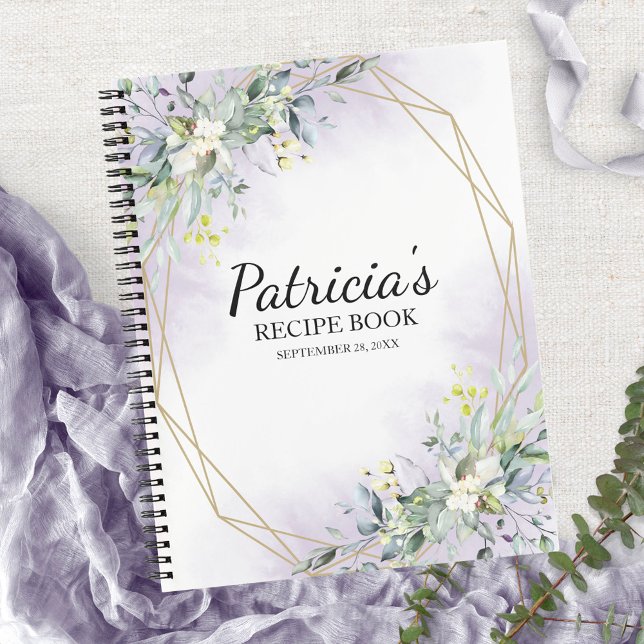 Livre de recettes de Fêtes des mariées géométrique (Créateur téléchargé)