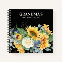 Livre de recettes de grand-mère Tournesols jaunes