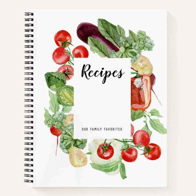 Livre de recettes de légumes frais (Devant)