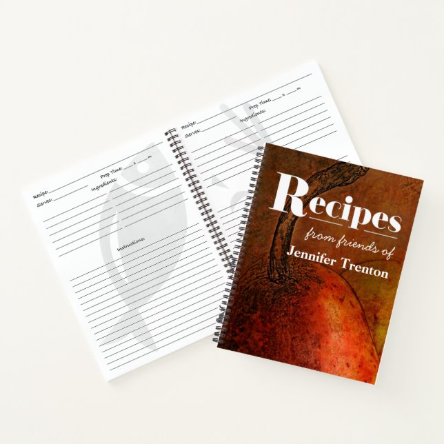Livre de recettes de l'oeuvre d'art poire (Intérieur)