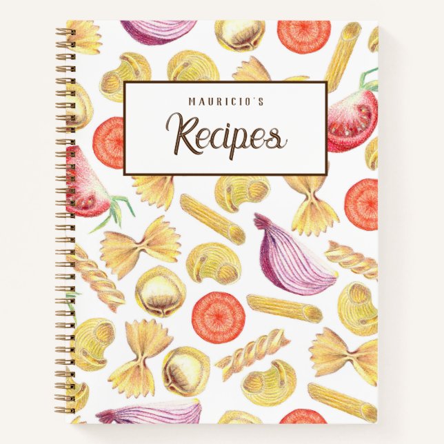 Livre de recettes de mélange de pâtes (Devant)