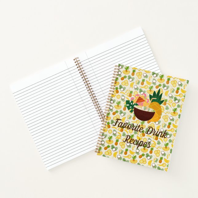 Livre de recettes de Pina Colada Drink (Intérieur)