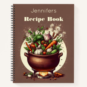 Livre de recettes de pots de légumes personnalisés