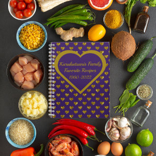 Livre de recettes de saké royal pourpre personnali