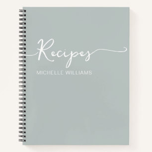 Livre de Recettes de Signature de Nom de Monogramm
