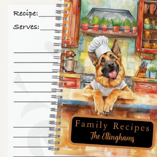 Livre de recettes en spirale Chef Berger Allemand