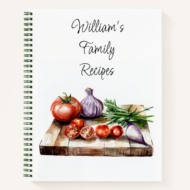 Livre de recettes familiales personnalisées (Devant)