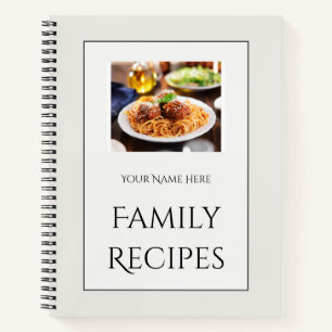 Livre de recettes familiales pour chaque cuisine