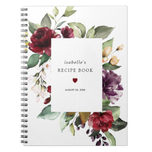 Livre de recettes florales de Rose rouge de Bourgo