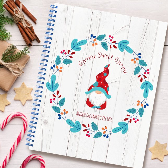Livre de recettes Gnome Holiday Floral Wreath Rust (Créateur téléchargé)