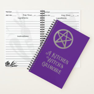 Livre de recettes Grimoire Blank de la sorcière de