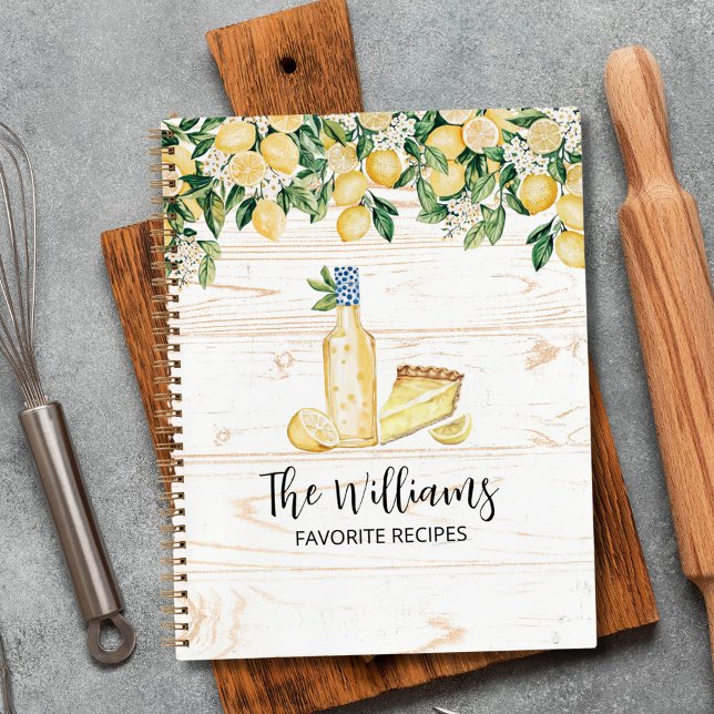 Livre de recettes Monogram Yellow Lemon Tree White (In situ)