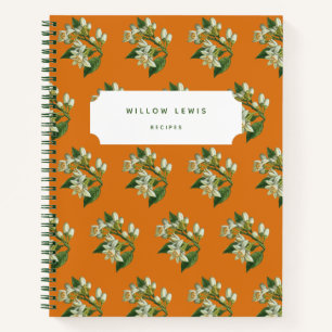Livre de recettes Motif Orange Blossoms