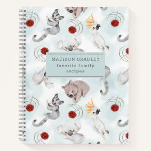 Livre de recettes personnalisé avec des animaux au