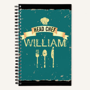 Livre de recettes Personnalisé cool Chef Chef Che