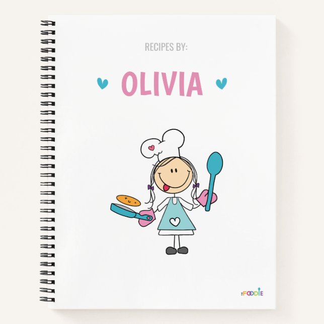 Livre de recettes pour enfants personnalisées (Devant)