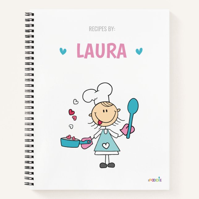 Livre de recettes pour enfants personnalisées (Devant)