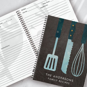 Livre de recettes sur les ustensiles de cuisine en