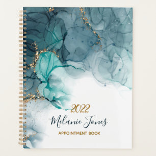 Livre de rendez-vous de parties scintillant en or
