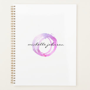 Livre de rendez-vous Luxe Pink Peint Circle